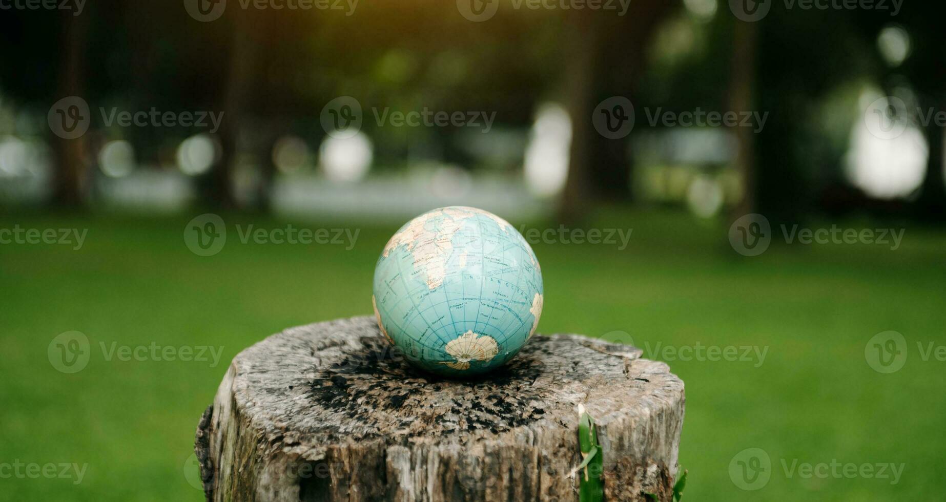 Green planet in your hand Save Earth. environmental and Energy saving concept. photo