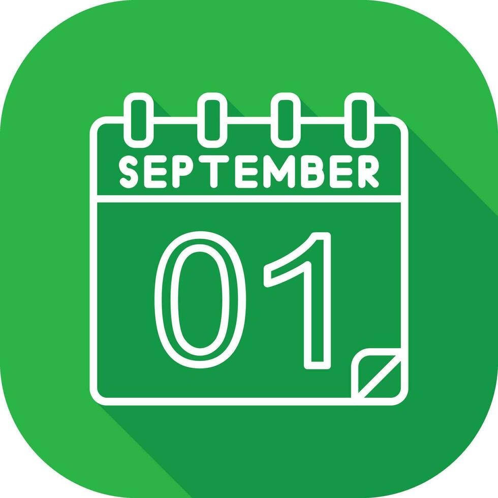1 September Vector Icon