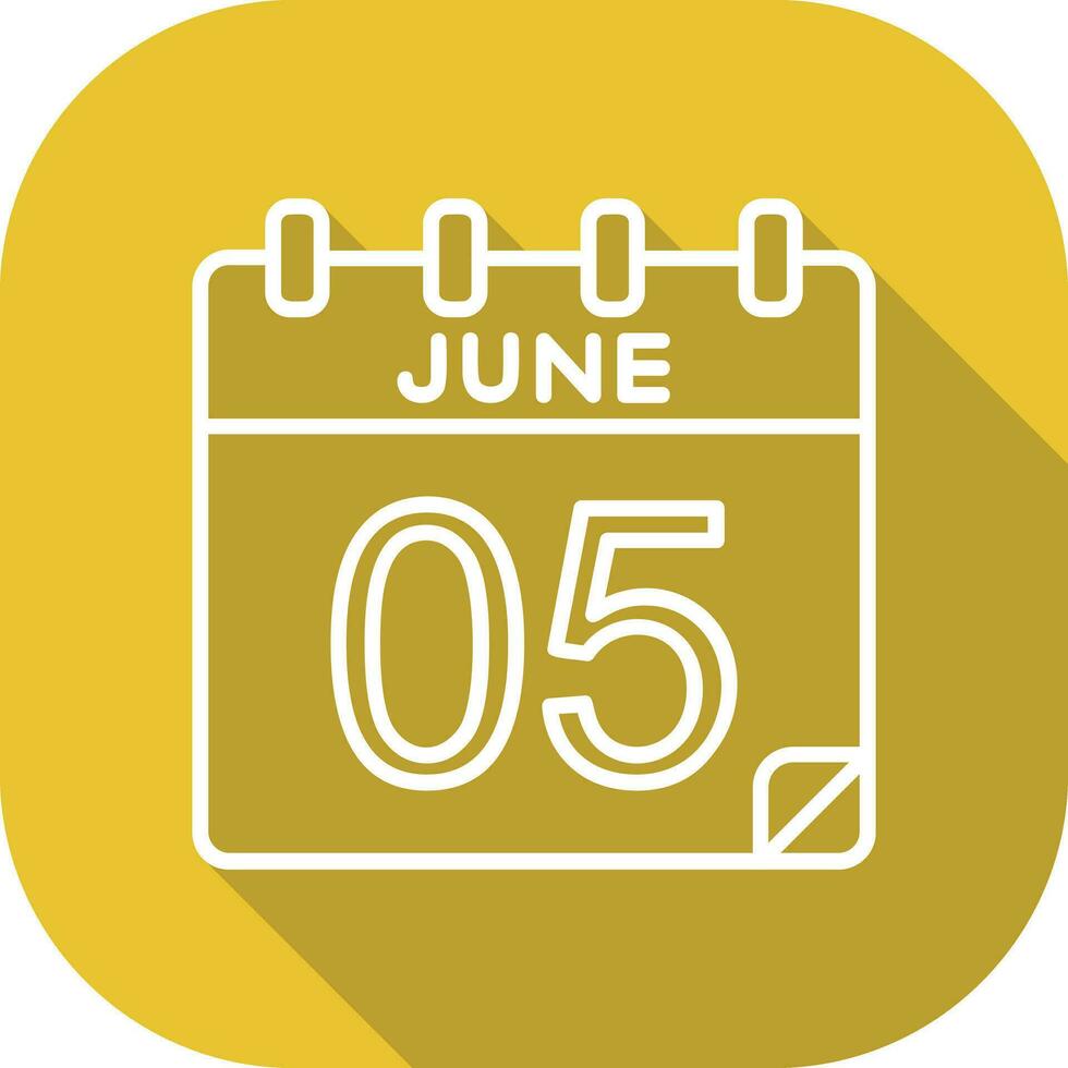 5 June Vector Icon