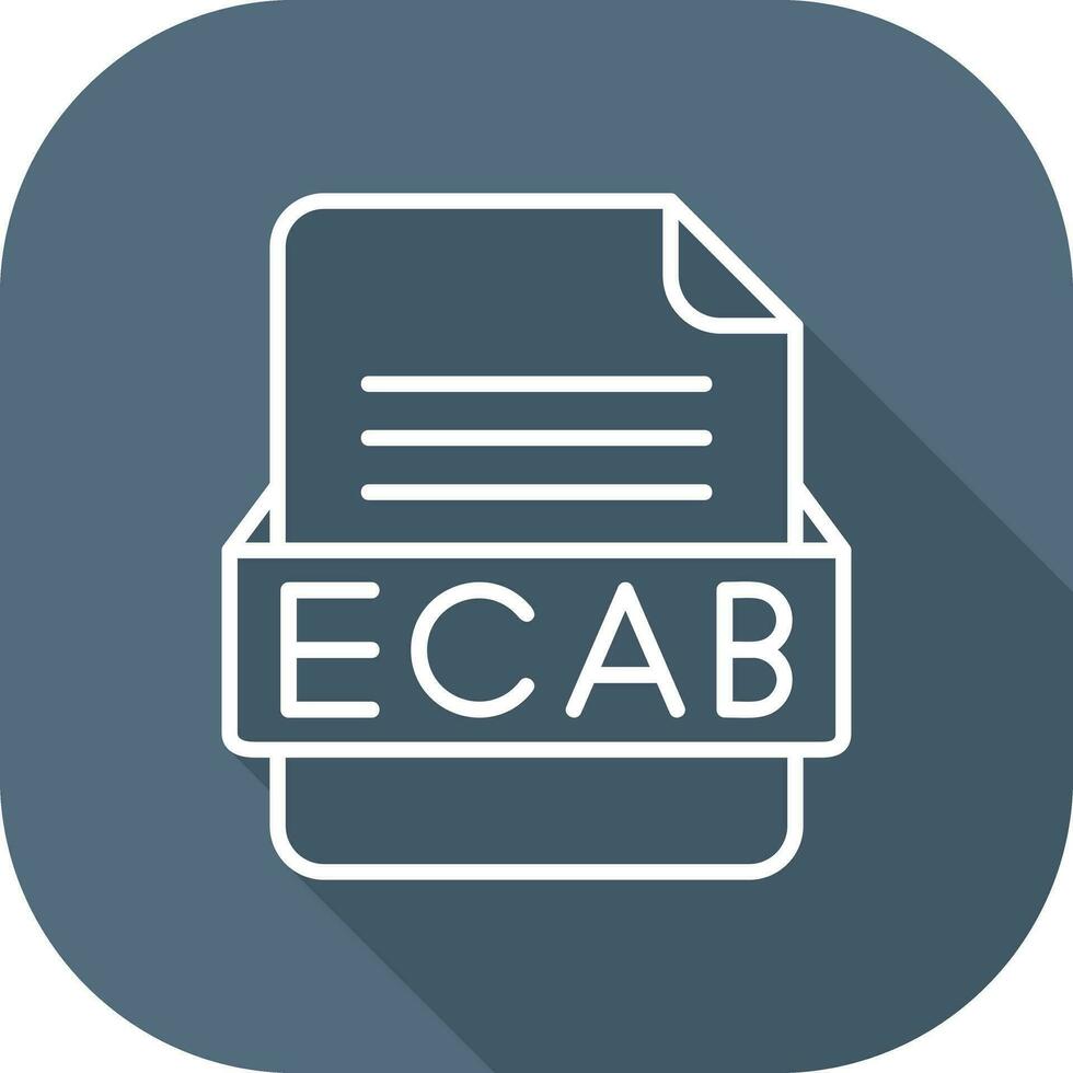 ecab archivo formato vector icono