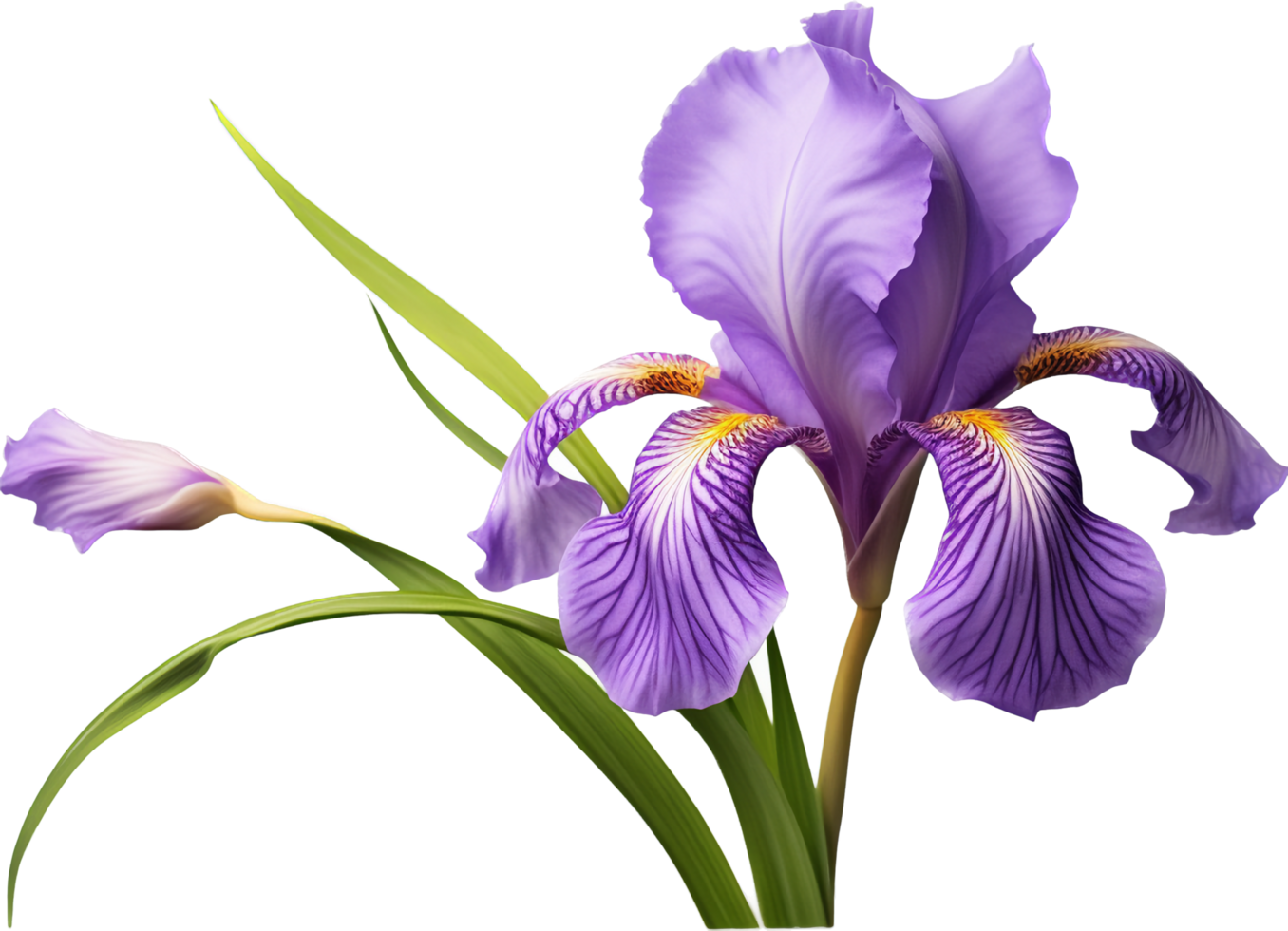 Iris png with AI generated.