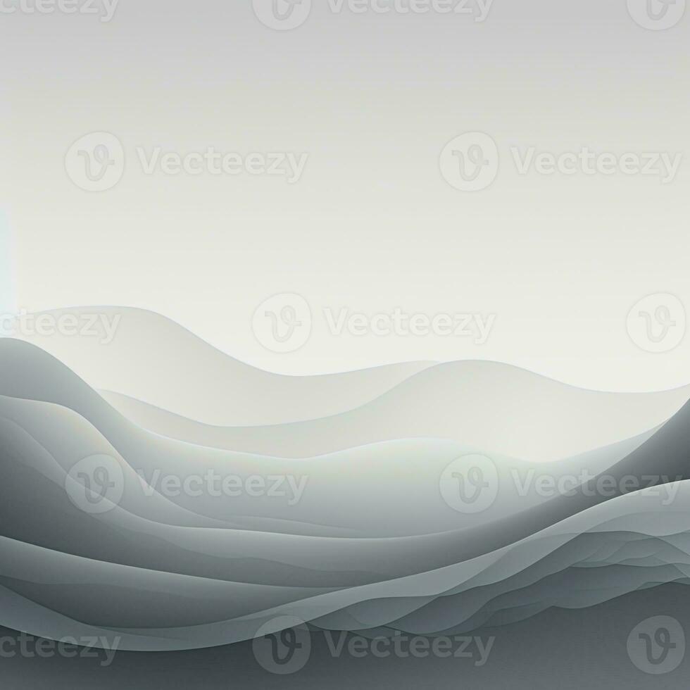 Modern gradient gray background with wave effect. Generative AI photo