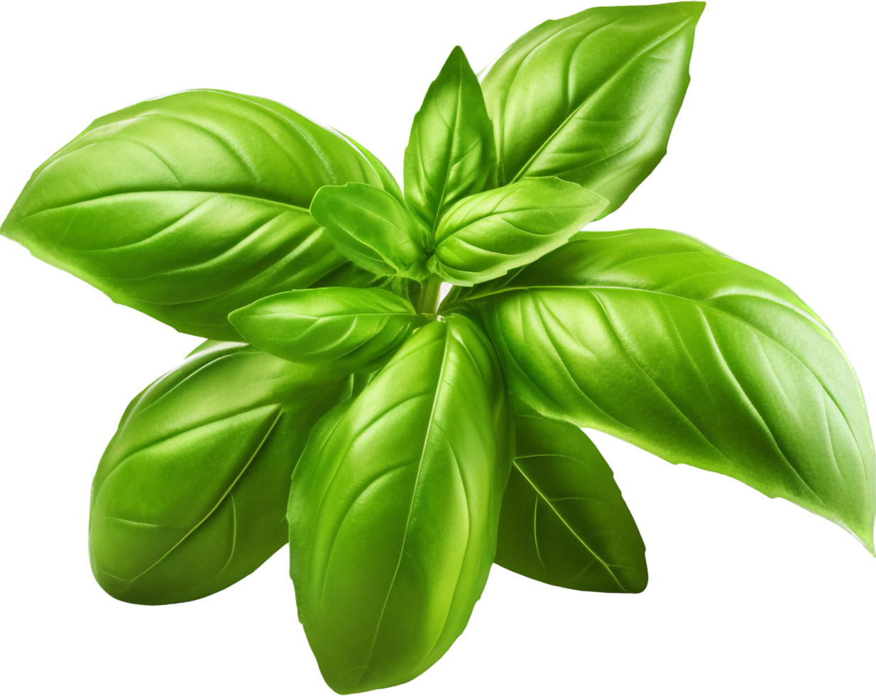Basil png with AI generated.
