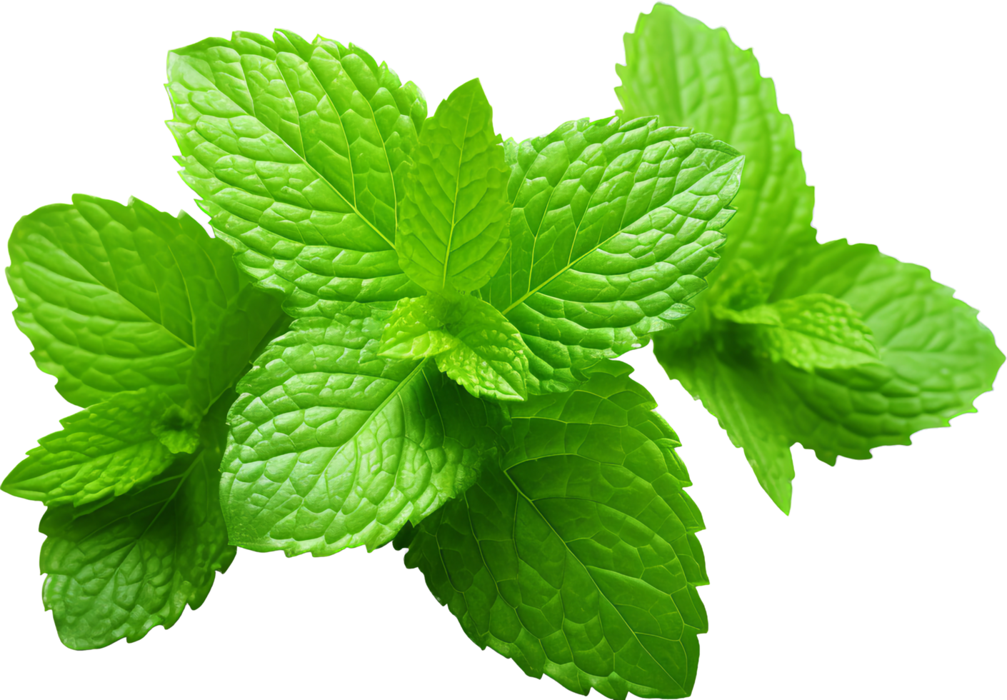 Mint png with AI generated.