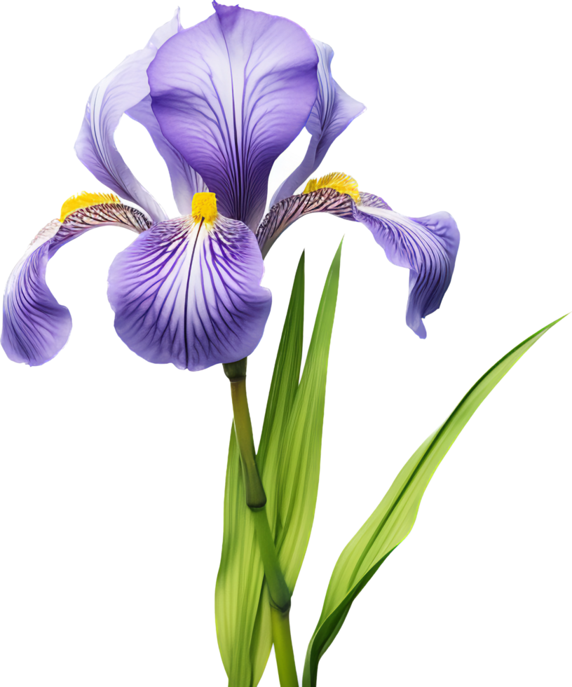 Iris png with AI generated.