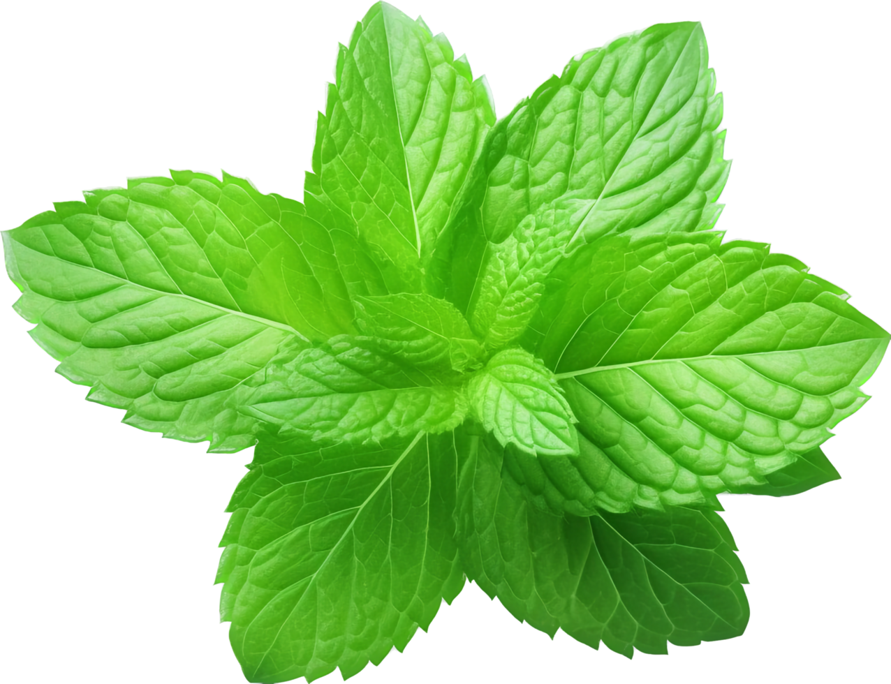 Mint png with AI generated.