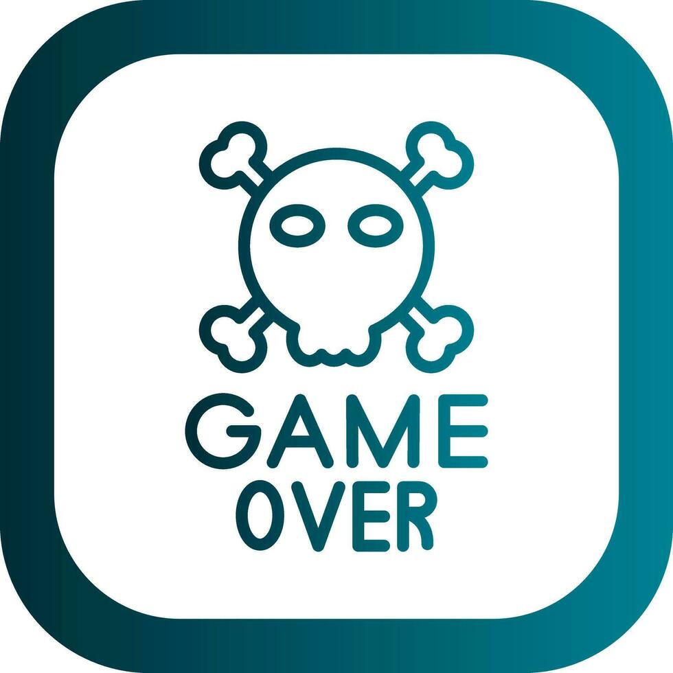 Game Over Vector Icon Design