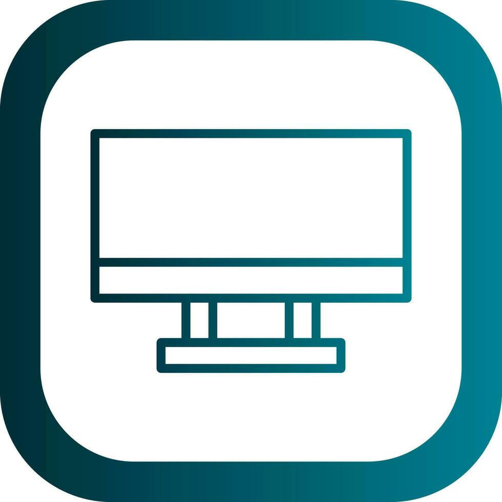 diseño de icono de vector de pantalla de monitor