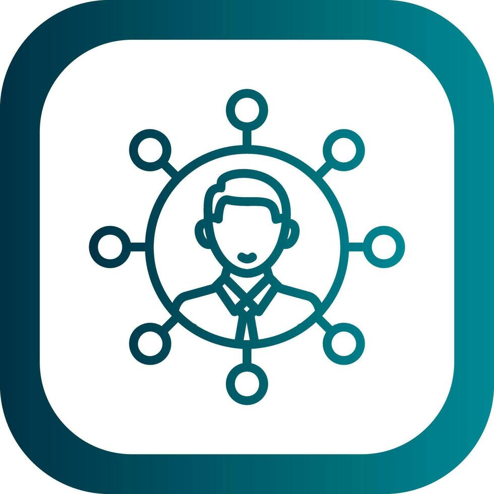 Stakeholder Management Vector Icon Design