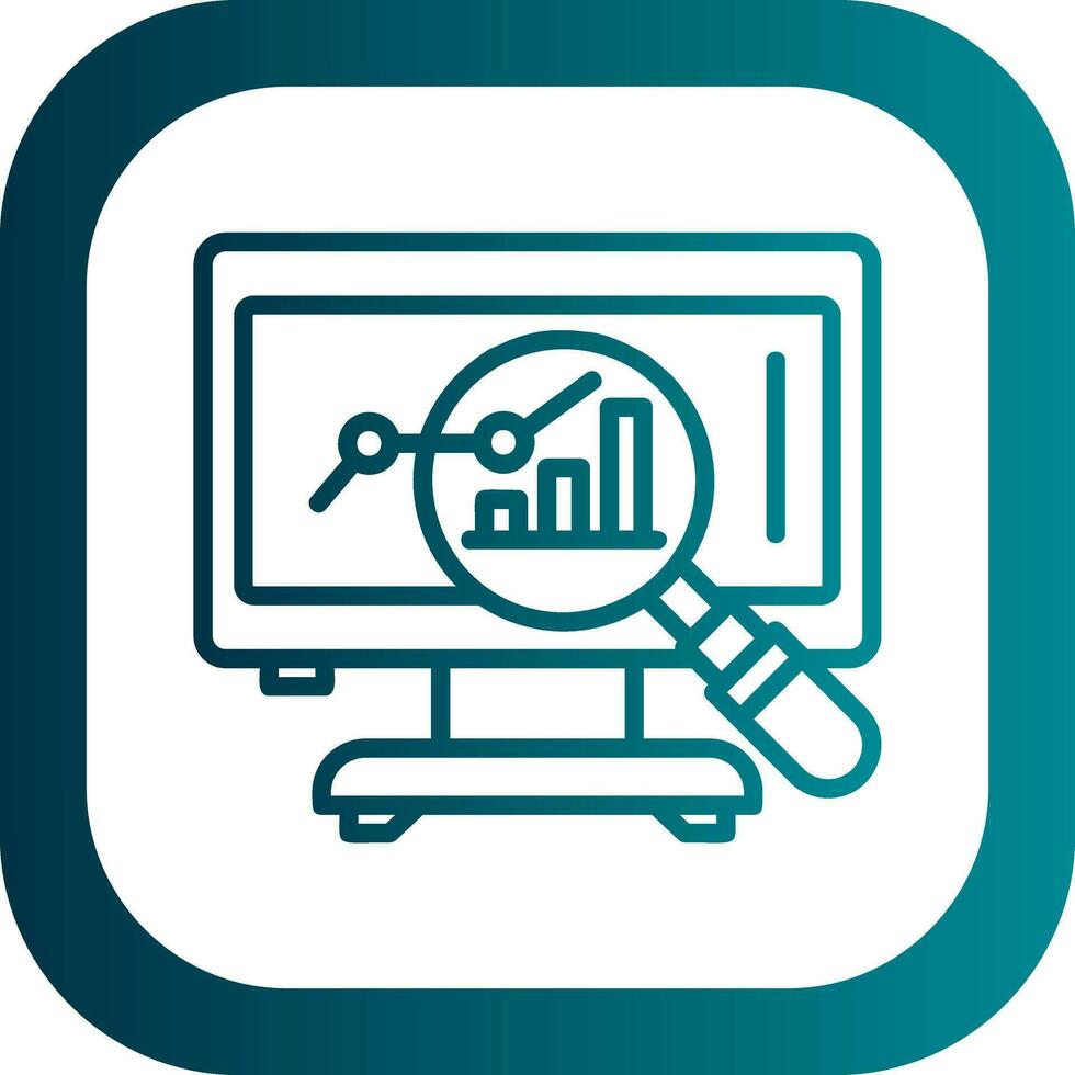Market Analysis Vector Icon Design