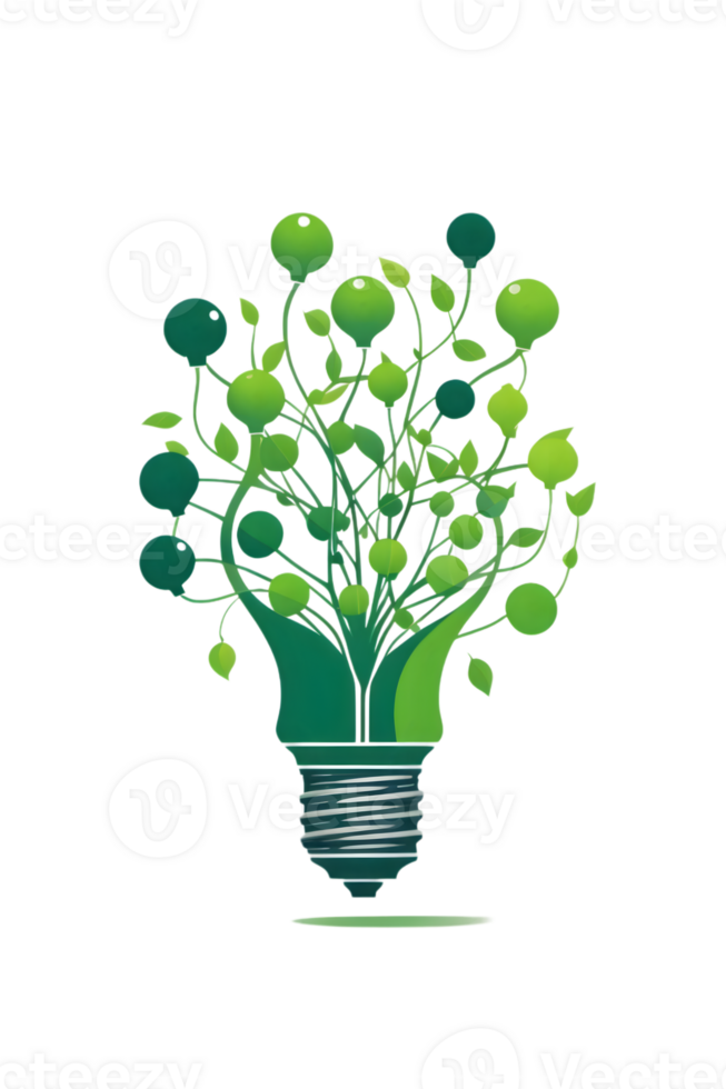 Light bulb  for idea info graphic ai generative png