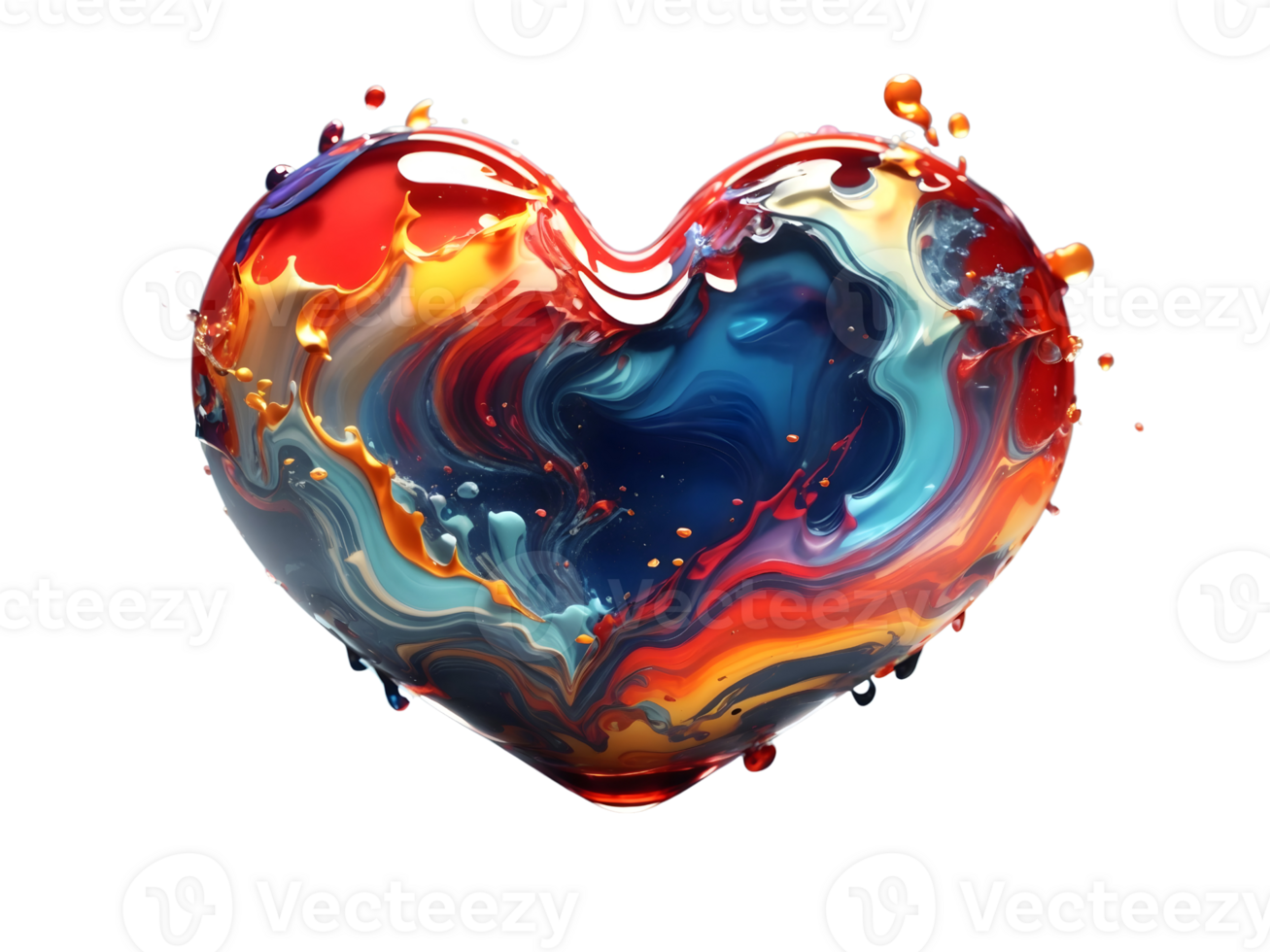 Heart shaped objects, Heart shaped design, Heart shaped symbols ai generative png