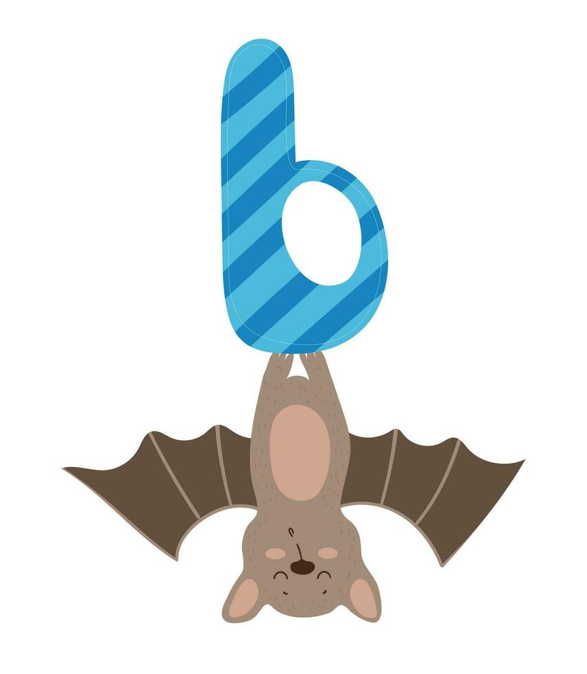 English Letter with Animal vector