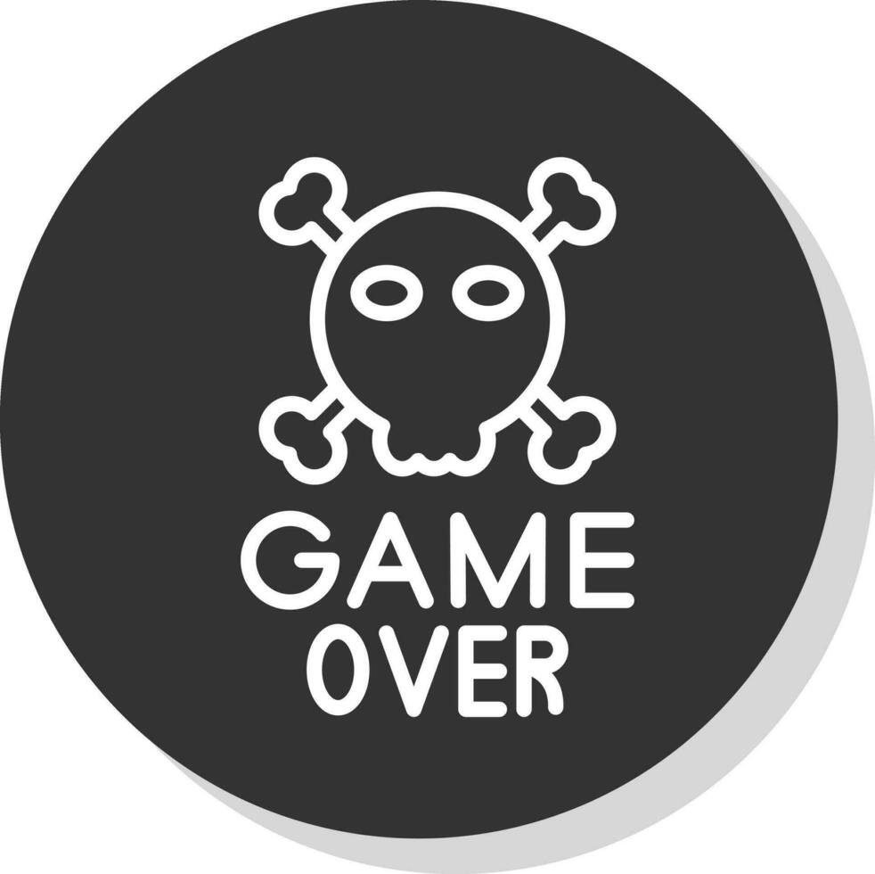 Game Over Vector Icon Design