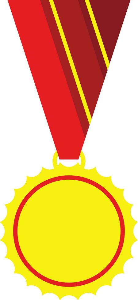 vector golden, silver, bronze medals, cups and badges cartoon i