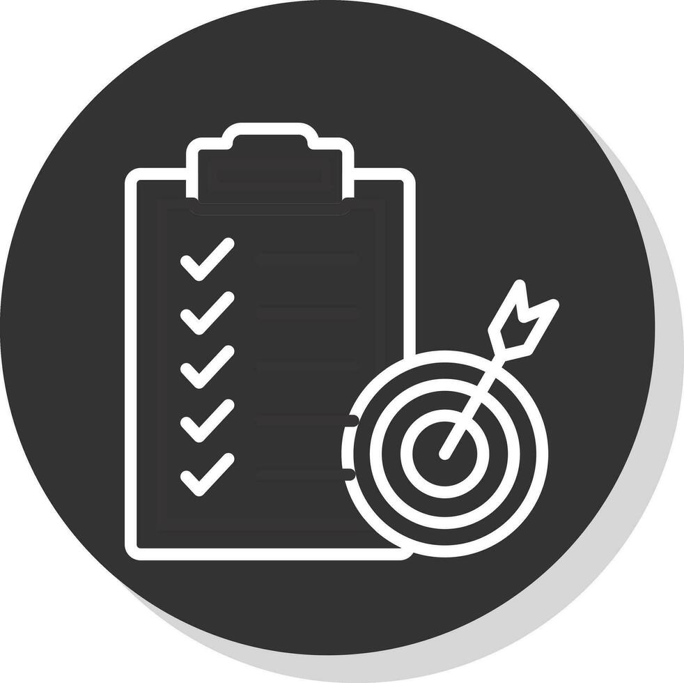 Goal Setting Vector Icon Design