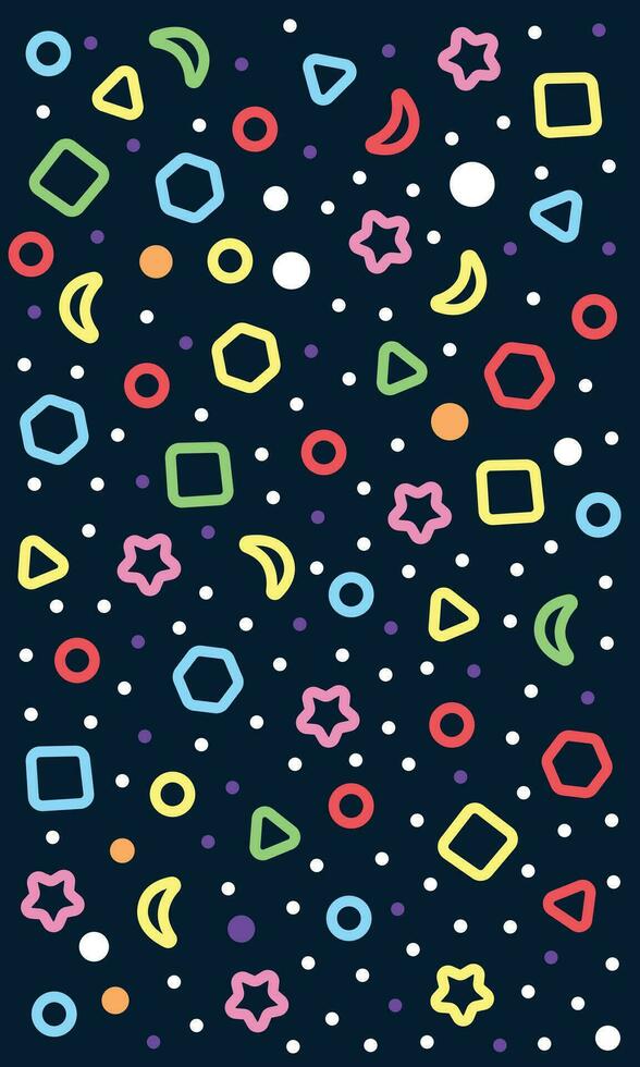 Simple Shape Pattern Background vector