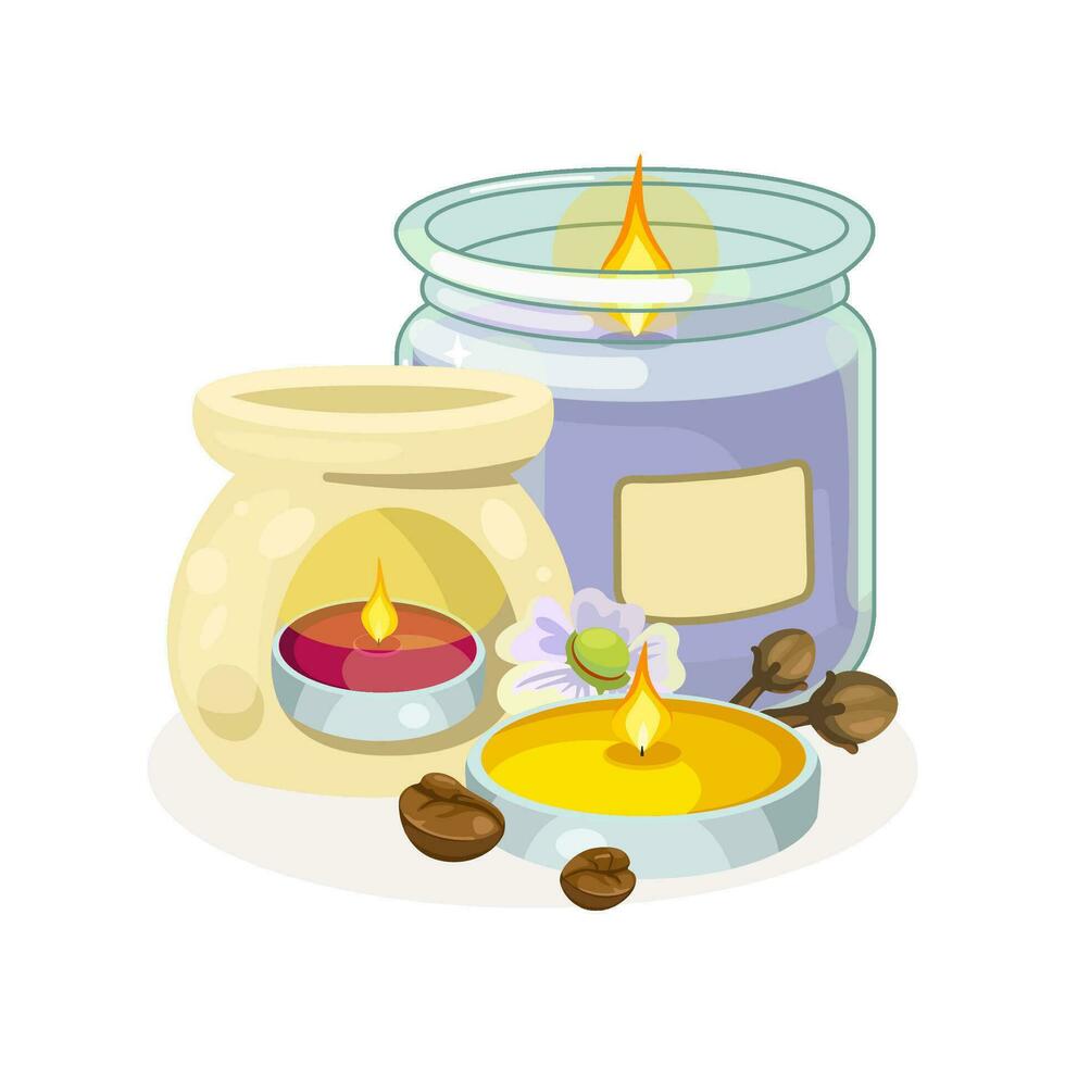 Illustration of Aromatic Candle 31761251 Vector Art at Vecteezy