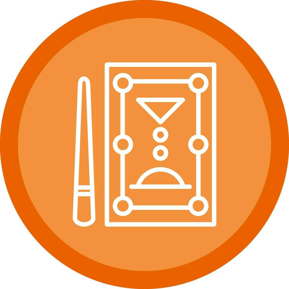 Pool Table Vector Icon Design