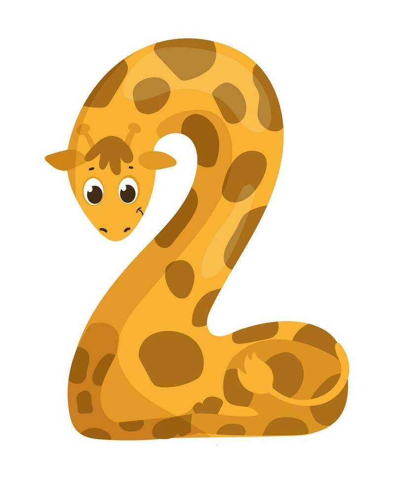 Number in the Form of an Animal vector