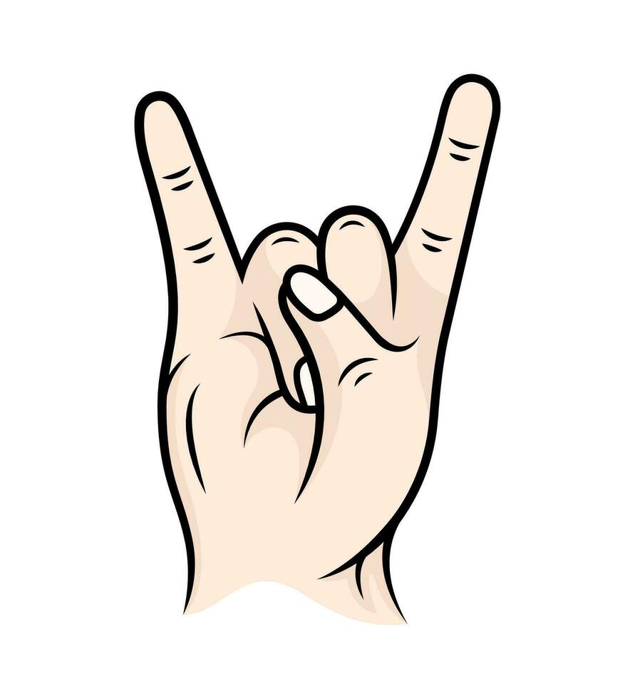 Vector illustration of hand Gesture