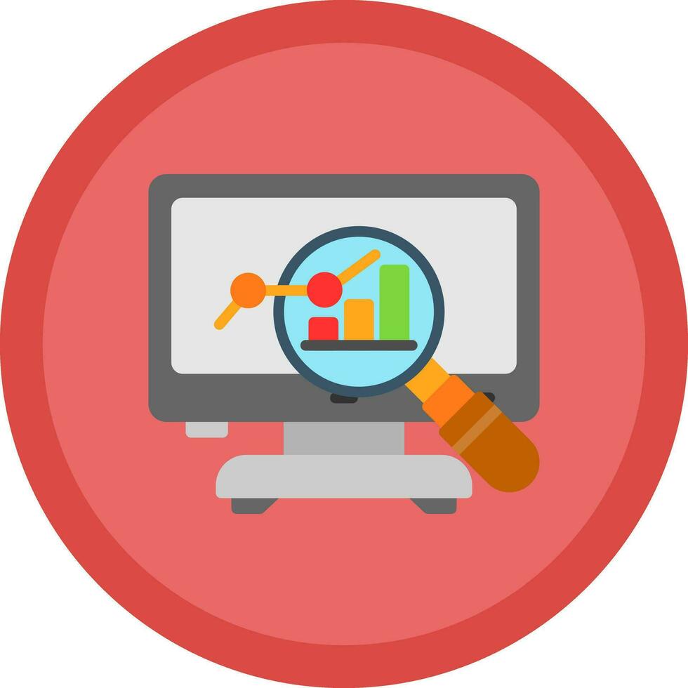 Market Analysis Vector Icon Design