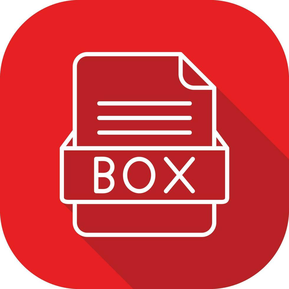 BOX File Format Vector Icon