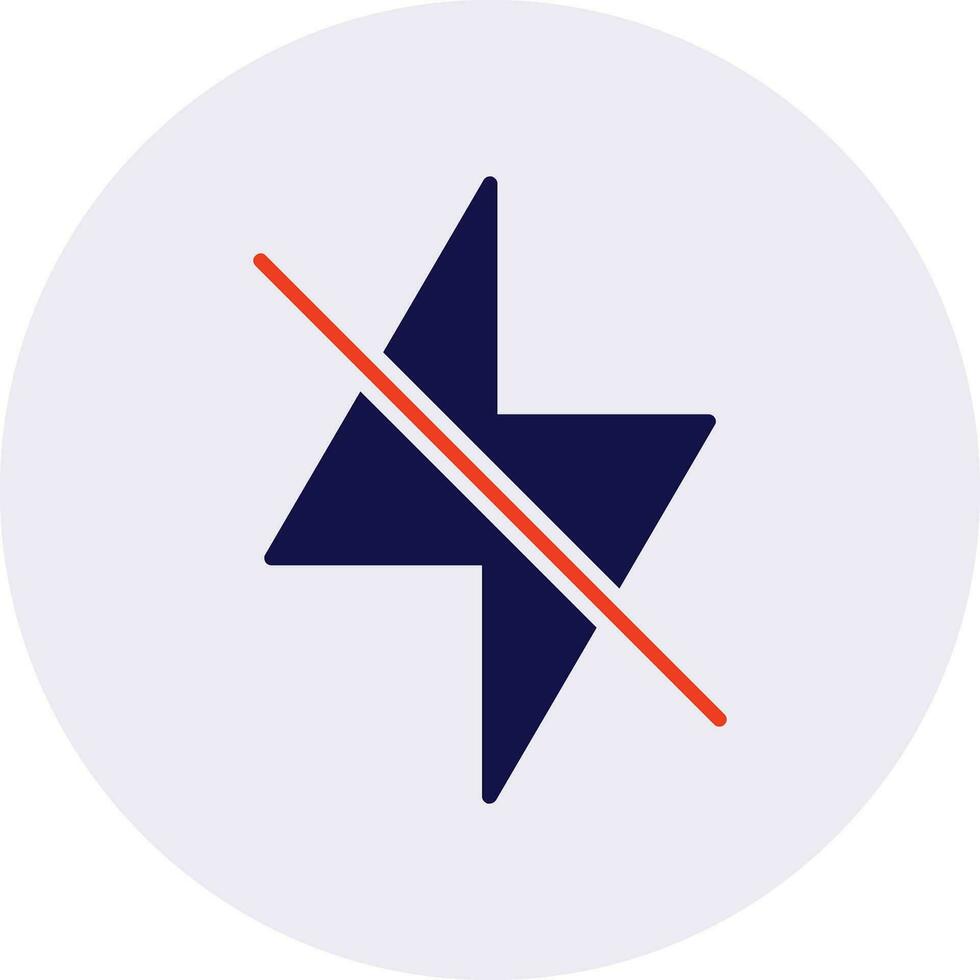 Flash Off Vector Icon