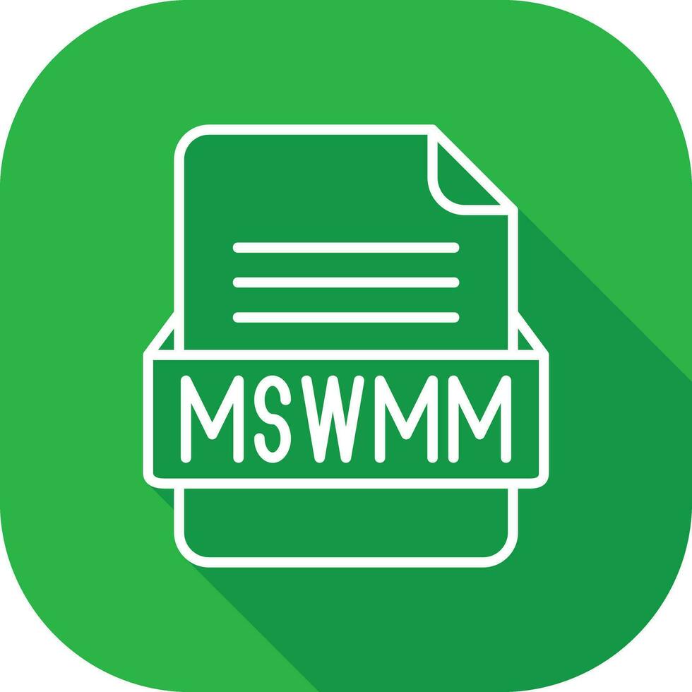 MSWMM File Format Vector Icon