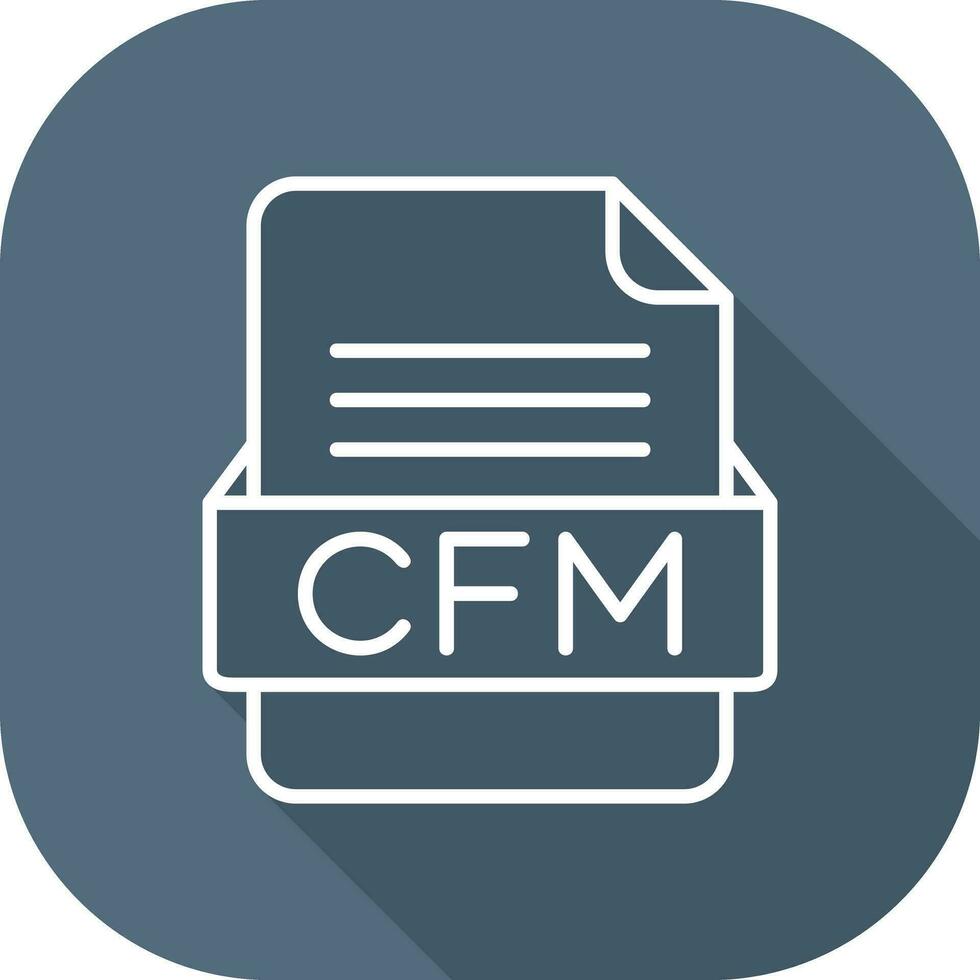 cfm archivo formato vector icono