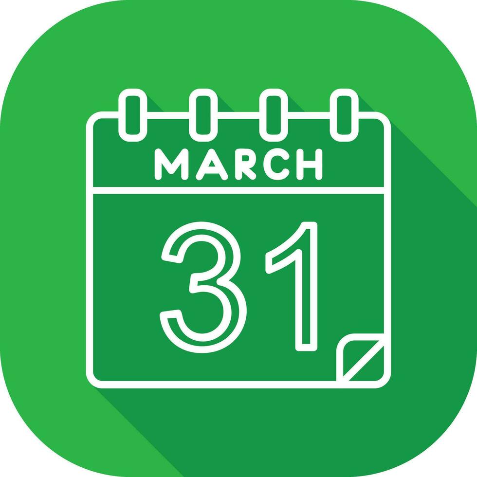 31 March Vector Icon