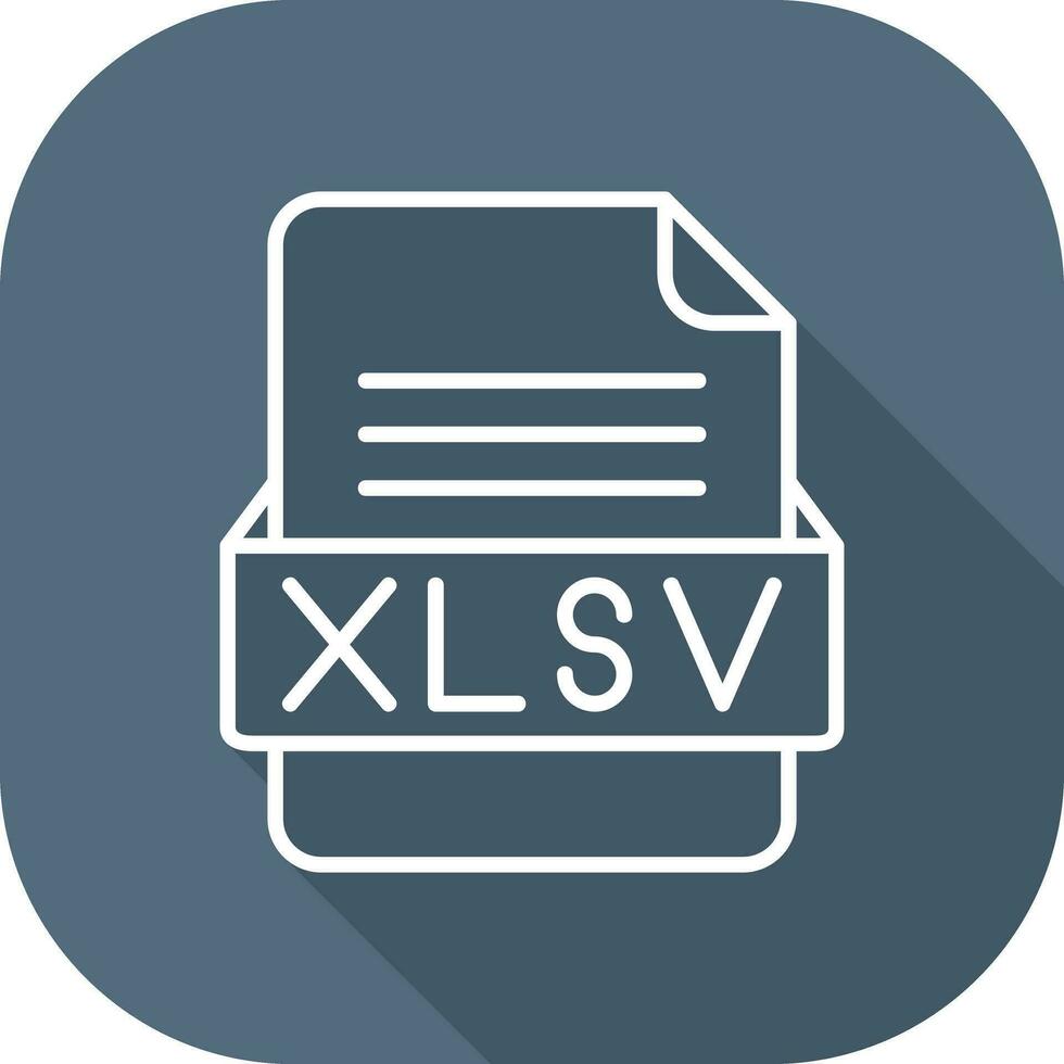 XLSV File Format Vector Icon