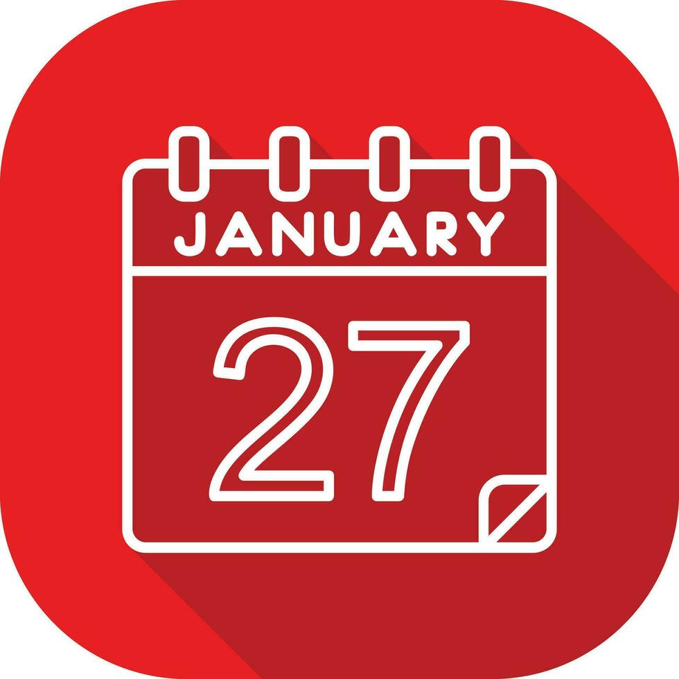 27 January Vector Icon