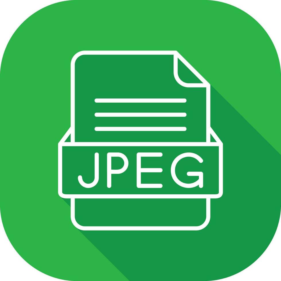 JPEG File Format Vector Icon