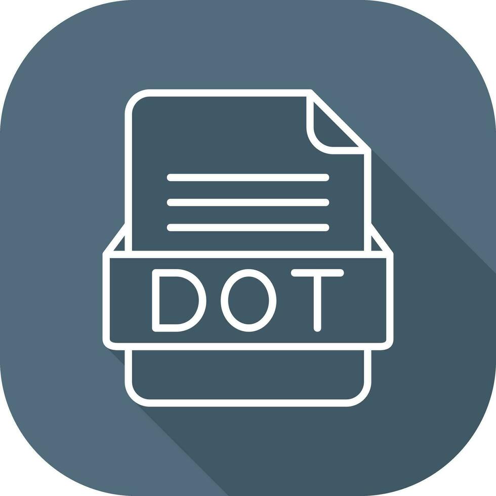 DOT File Format Vector Icon