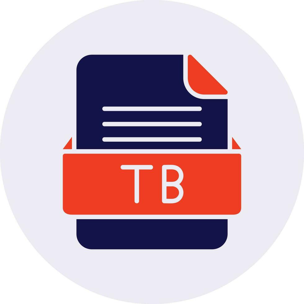 TB File Format Vector Icon