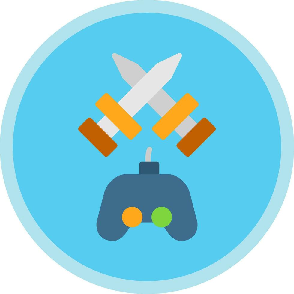 Fighting Game Vector Icon Design