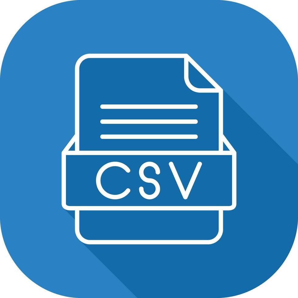 CSV File Format Vector Icon
