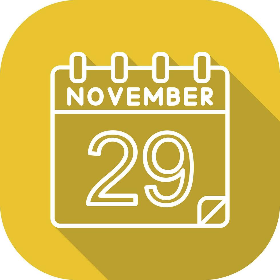 29 November Vector Icon