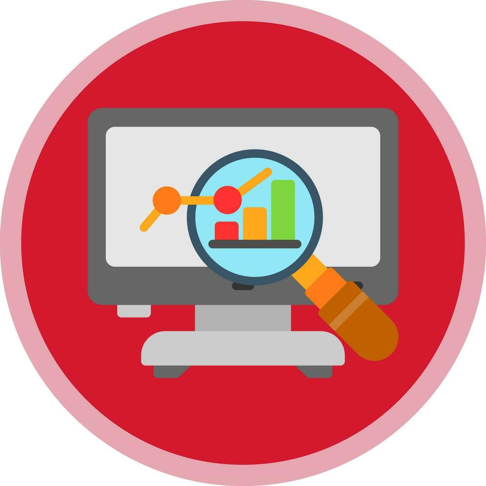 Market Analysis Vector Icon Design