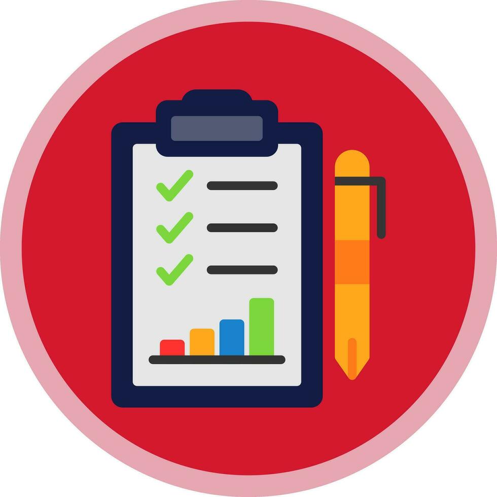 Performance Evaluation Vector Icon Design