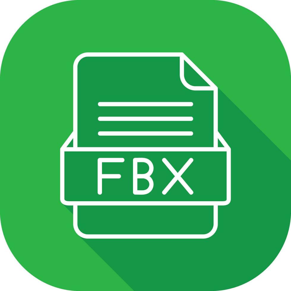 fbx archivo formato vector icono