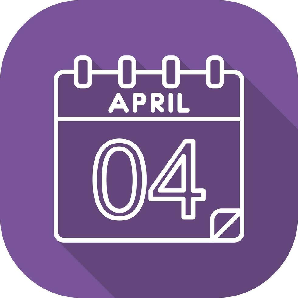 4 April Vector Icon