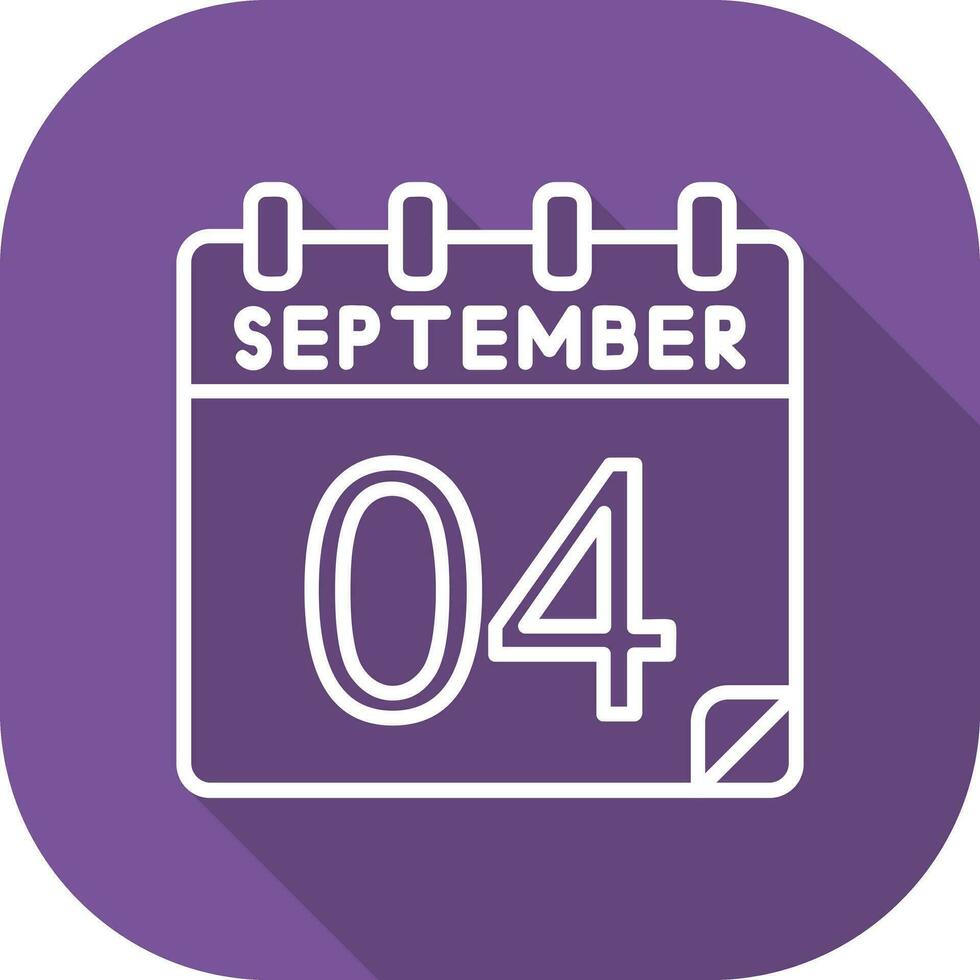 4 September Vector Icon