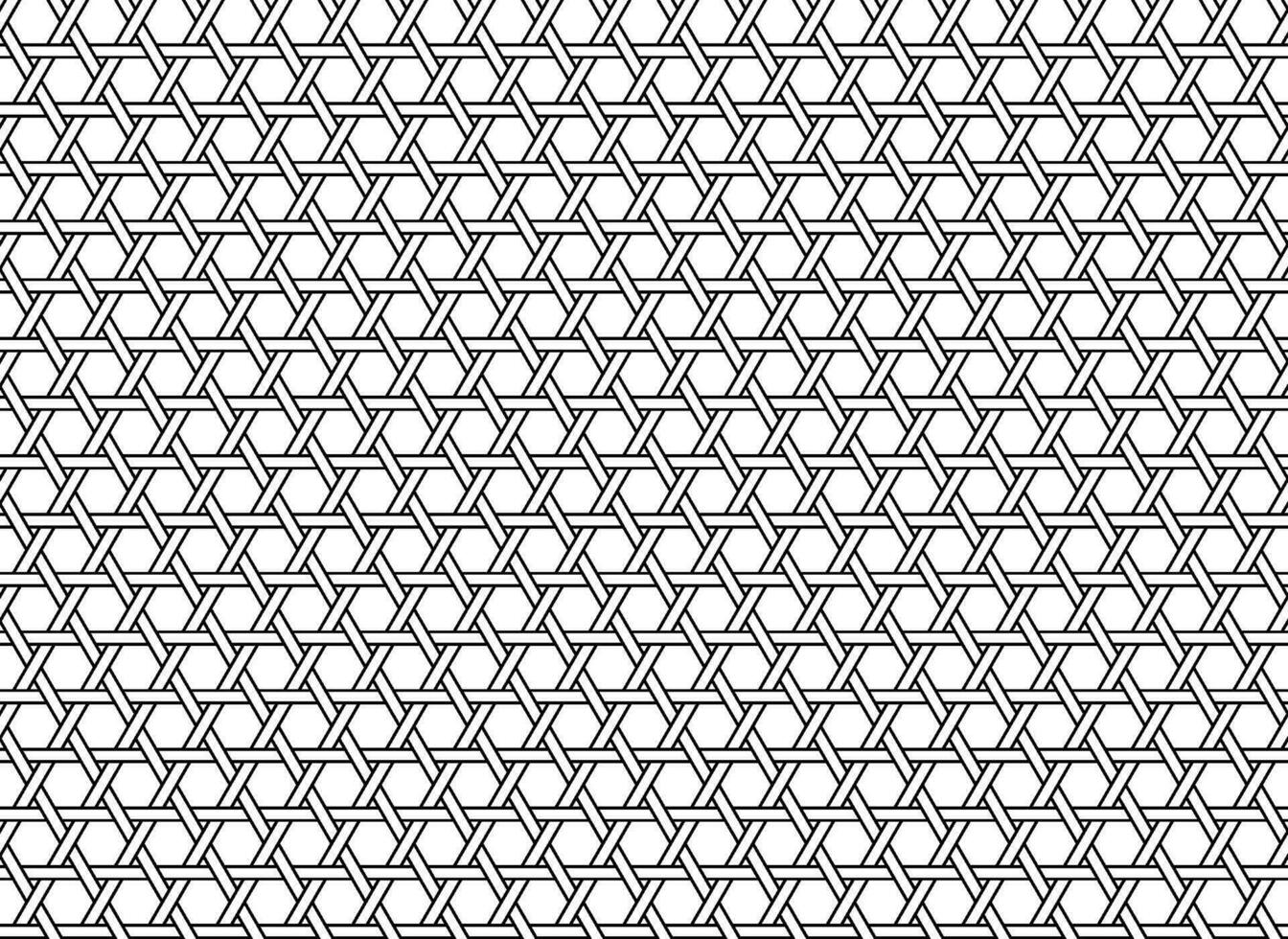 Horizontally And Vertically Repeatable Monochrome Seamless Japanese Vintage Pattern On A White Background. Vector Illustration.
