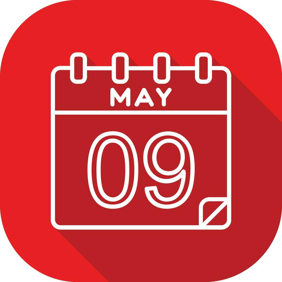 9 May Vector Icon