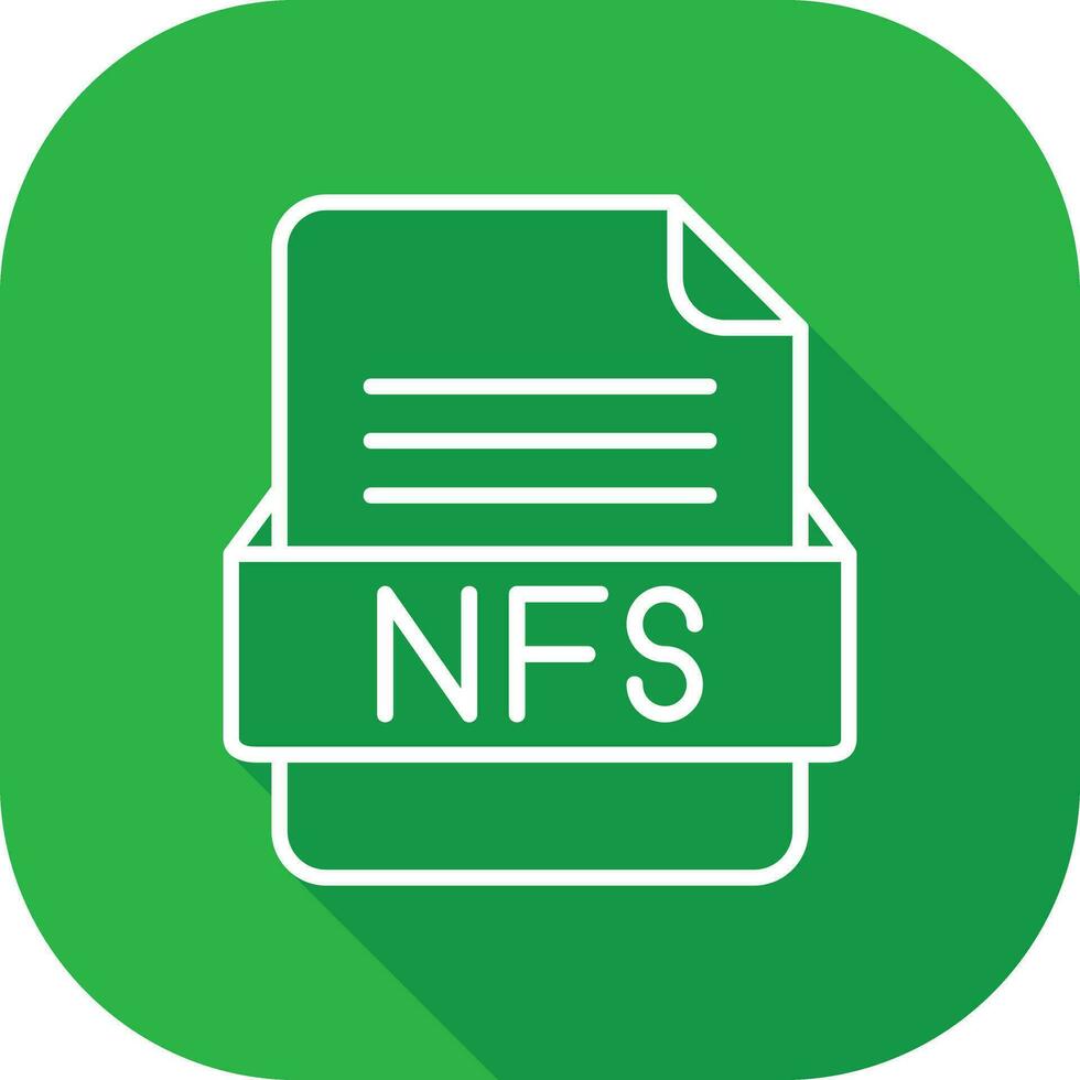 NFS File Format Vector Icon