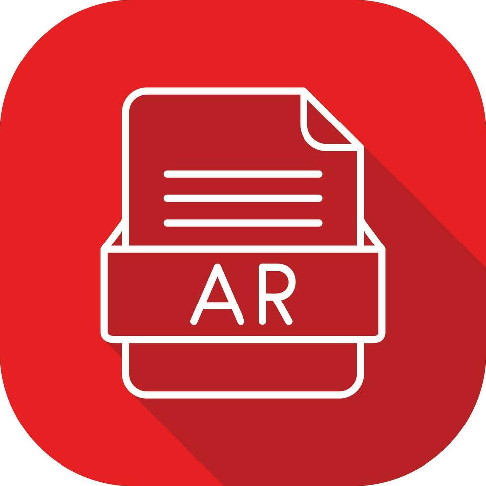 AR File Format Vector Icon