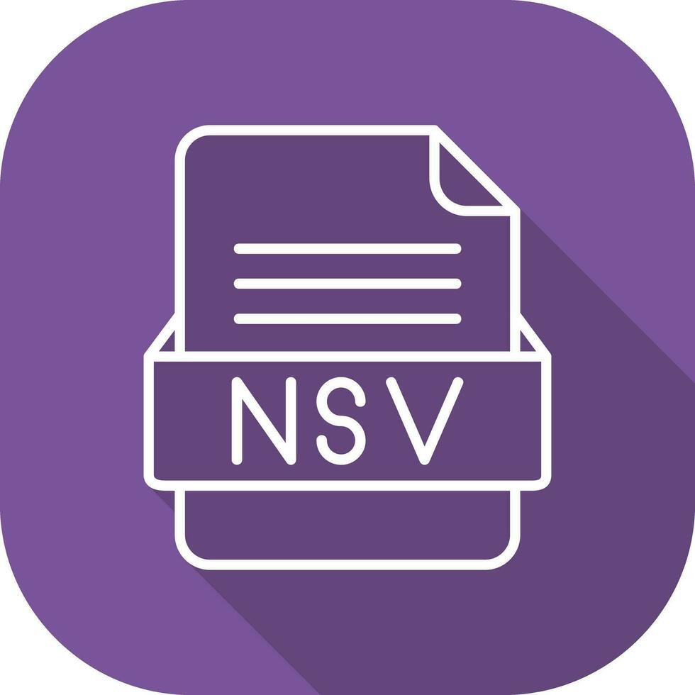 NSV File Format Vector Icon