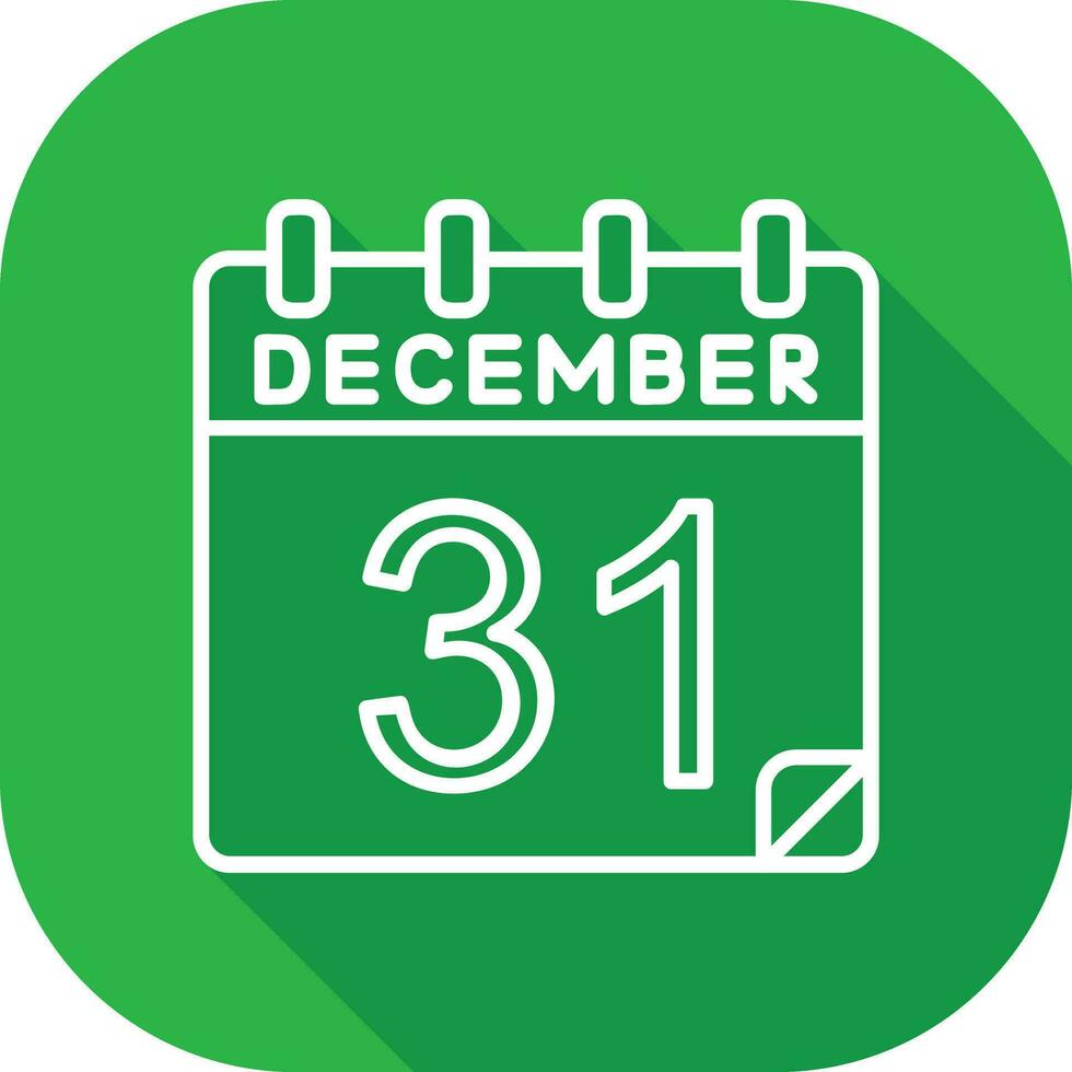 31 December Vector Icon